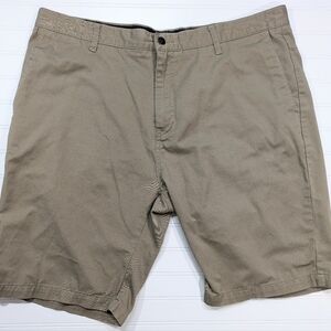 Volcom Tan Flat Feont Shorts